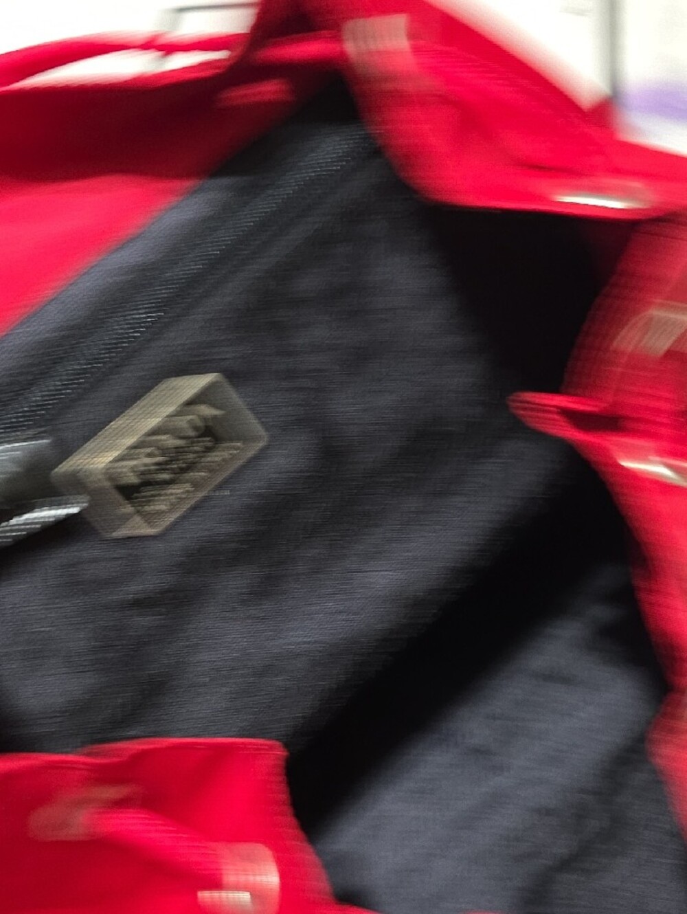 Authentic Prada Red Nylon Drawstring Backpack with Front Pockets - Picture 6 of 8